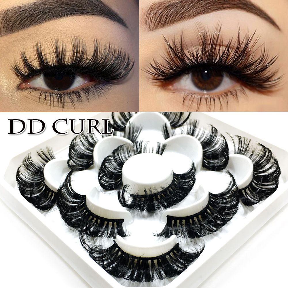 Set 5 Cặp Lông Mi Giả MIH SKONHED 3D Bằng Lông Chồn Không Chứa Chất Nhờn