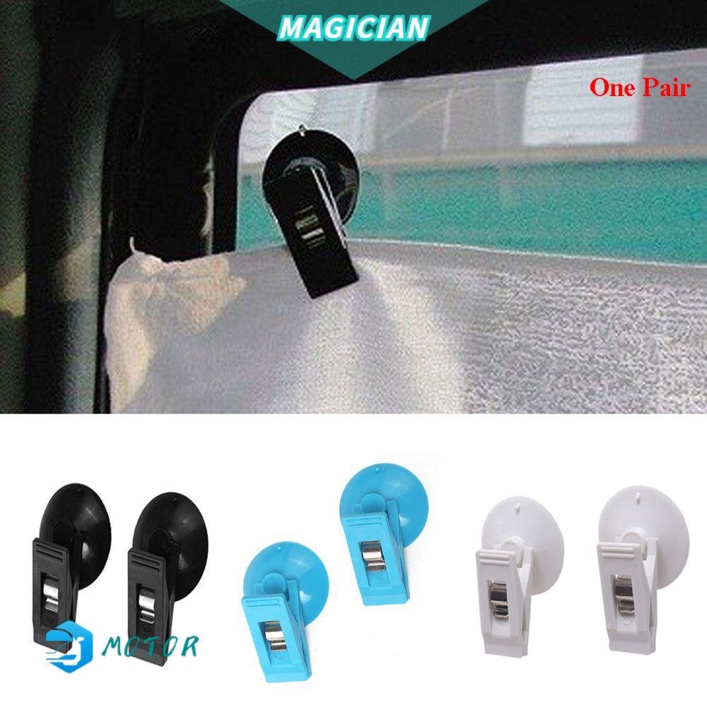 Kẹp giữ thẻ khăn đồ dùng có giác hút gắn cửa sổ xe hơi bằng nhựa thiết kế độc đáo tiện lợi