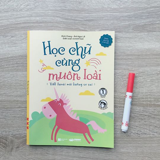 Sách - Học chữ cùng muôn loài (Tập viết xóa nhiều lần dành cho trẻ từ 4 tuổi) | BigBuy360 - bigbuy360.vn