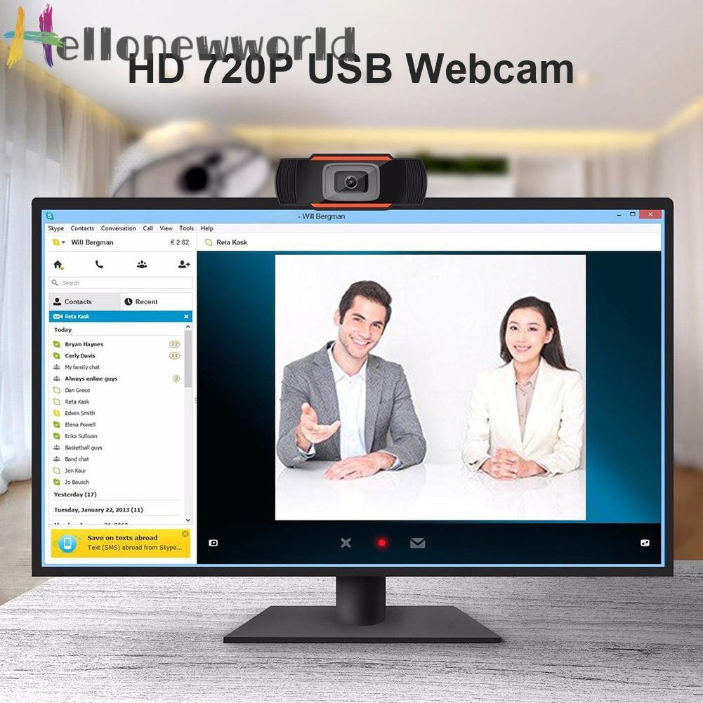 Webcam 720p 30fps Hd Kèm Mic Dành Cho Máy Tính