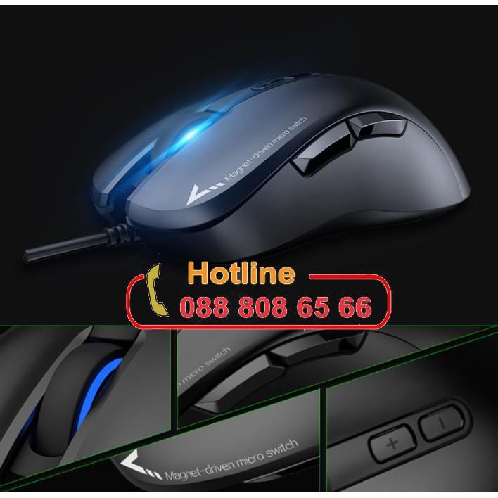 [Mã 159ELSALE hoàn 7% đơn 300K] Chuột Fuhlen G90 Pro DPI 5000