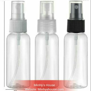 Chai nhựa xịt phun sương trong 100ml