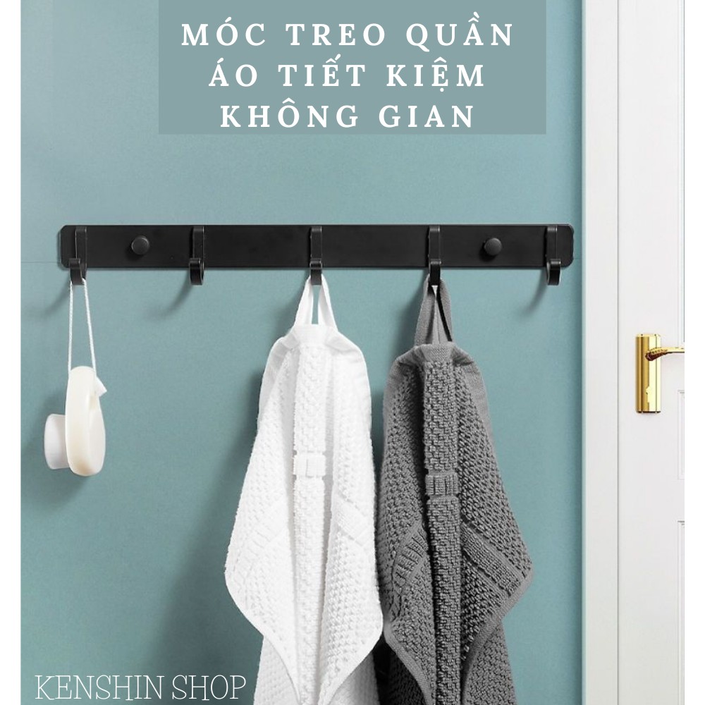 Móc treo quần áo gắn tường đa năng, móc treo đồ nhà tắm, nhà bếp, phòng ngủ KENSHIN SHOP