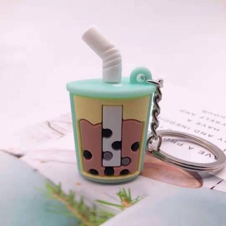 Móc Khoá Xe Hình Trà Sữa Cute