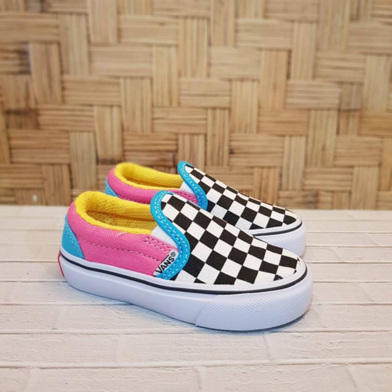 Giày bata Vans màu hồng Size 16-35 thời trang năng động