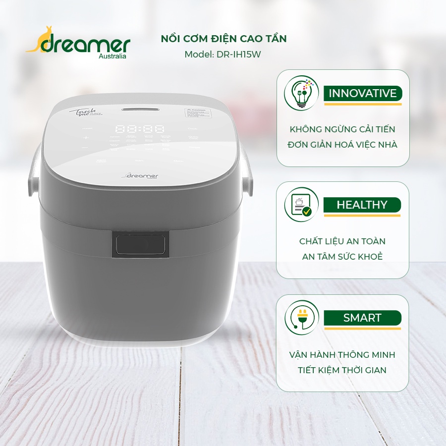 Nồi Cơm Điện Cao Tần Dreamer DR - IH15W - Chính Hãng Bảo Hành 12 Tháng