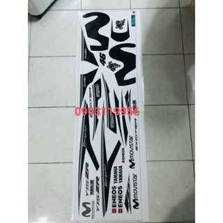 tem rời exciter 150 trắng - decal ruby