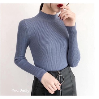 Áo len mongtoghi cổ 3 phân nhiều màu