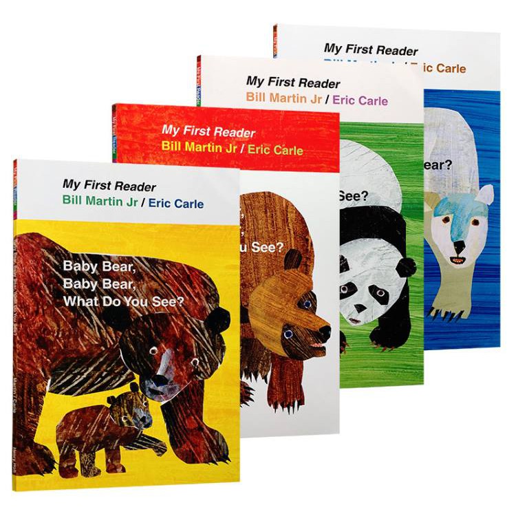 Bộ nhập - ERIC CARLE - BROWN BEAR, BROWN BEAR, WHAT DO YOU SEE? (4 Quyển + 1 Poster + File Nghe)