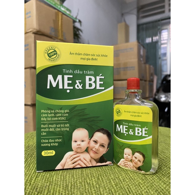 Tinh dầu tràm Mẹ và Bé 30ml phòng ngừa cảm cúm, chống gió, cảm lạnh H5N1 CHÍNH HÃNG