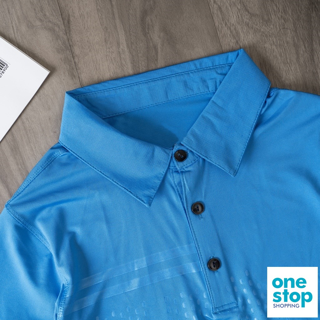 Áo thun nam có cổ vân giọt One15, phom 40-75kg oneshop