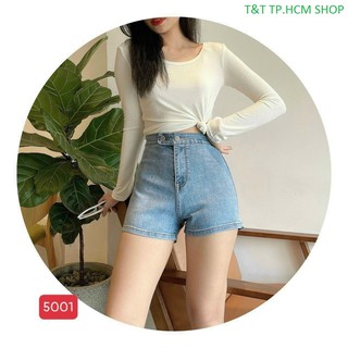 Quần Short Jean nữ Ngố MON Rách Ulzzang