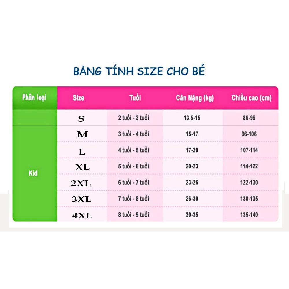 Đồ bộ bé gái size đại cotton thoáng mát cho bé từ 15-35kg