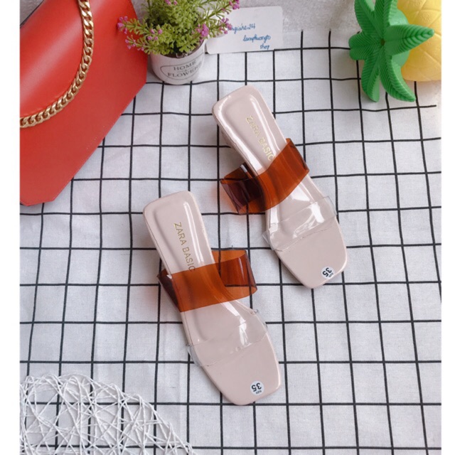 Guốc 2 quai trong đế củ tỏi sơn sọc G2Q