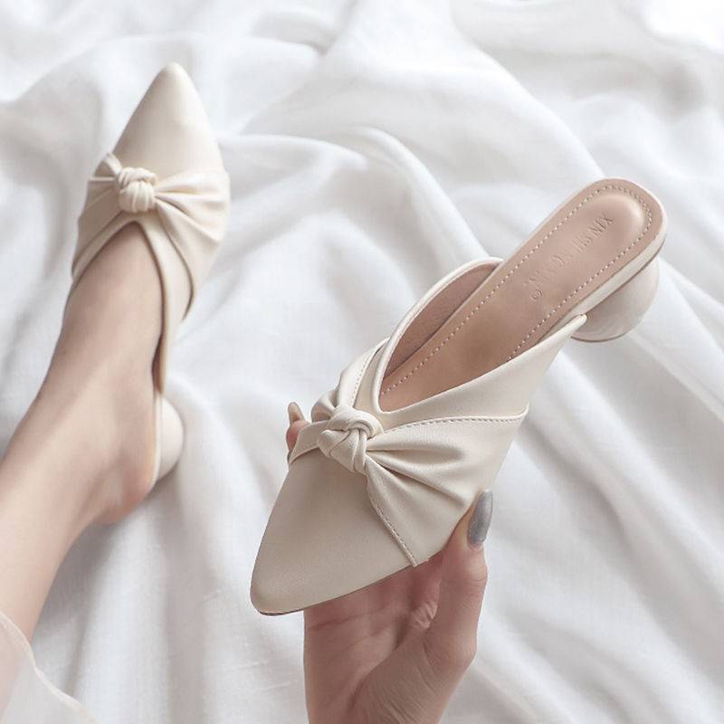 Sandal Mũi Nhọn Thiết Kế Mới Đế Dày Cao Cấp Thời Trang