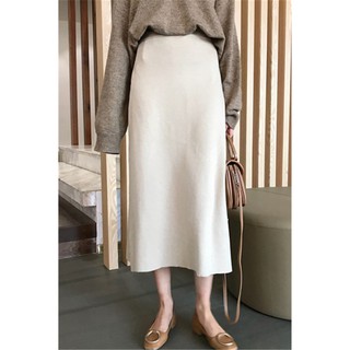 Chân váy len dài Style Hàn Quốc - Kèm ảnh thật (order)