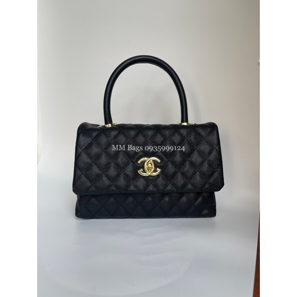 Túi xách đeo chéo nữ trần trám da hạt quai xách logo xích đồng size 33 da đẹp