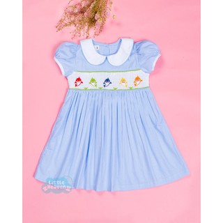 Đầm móc xích Baby Shark cho bé gái / Baby Shark Smocked  Dress for baby girl - CT0203