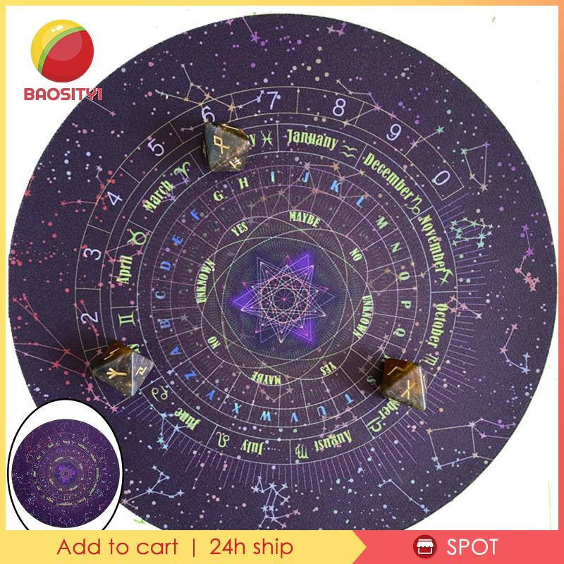 [Baosity1] Khăn Trải Bàn Chơi Bài Tarot Altar Cổ Điển Vải Flannel Dày