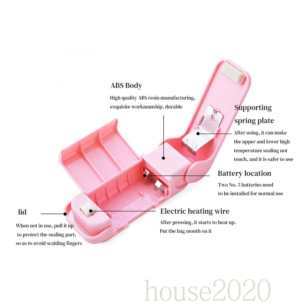 Máy hàn miệng túi mini cầm tay tiện dụng 2020 sử dụng pin