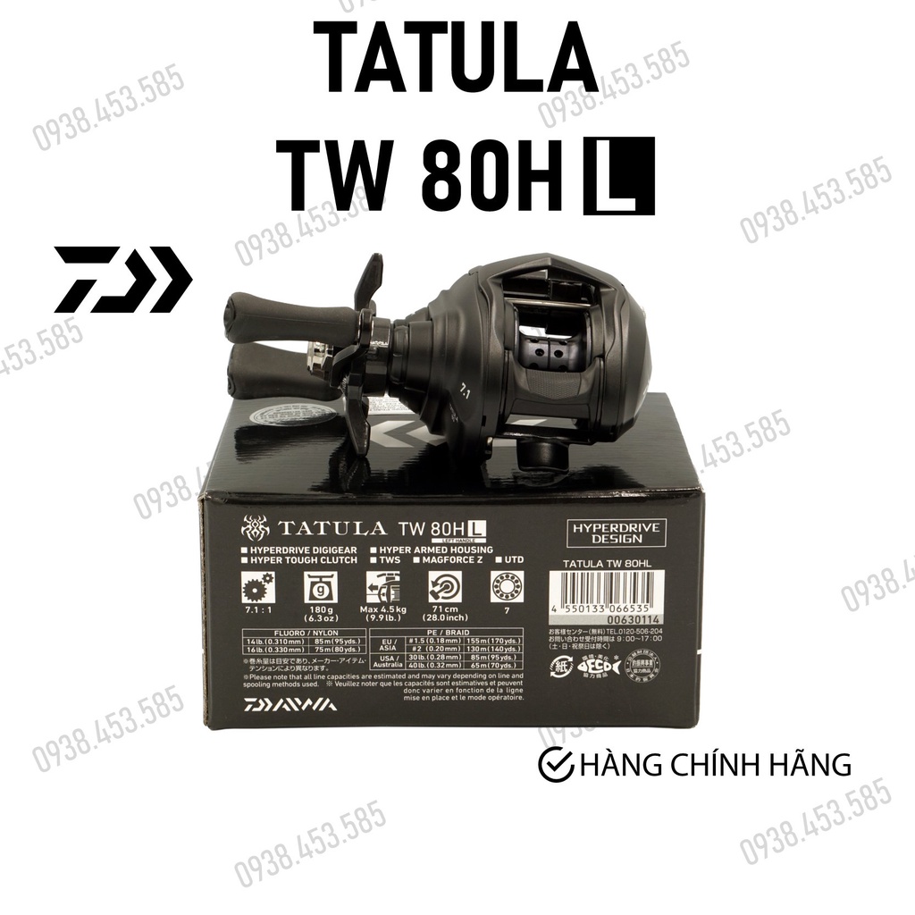 MÁY CÂU DAIWA  22 TATULA TW 80HL (2022)