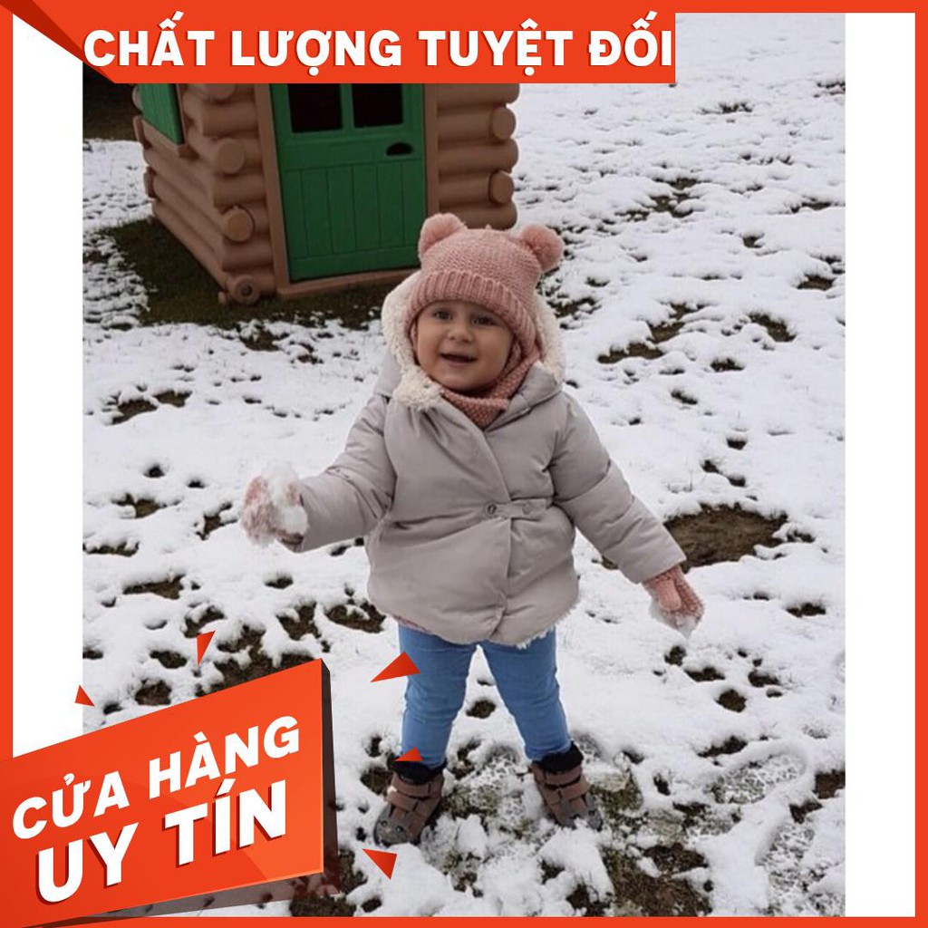 [THANH LÍ GIÁ NHẬP] Set khăn mũ Zara xuất dư cho bé