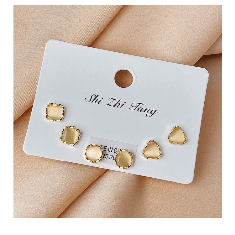 Set 3 đôi khuyên tai thời trang Hàn Quốc