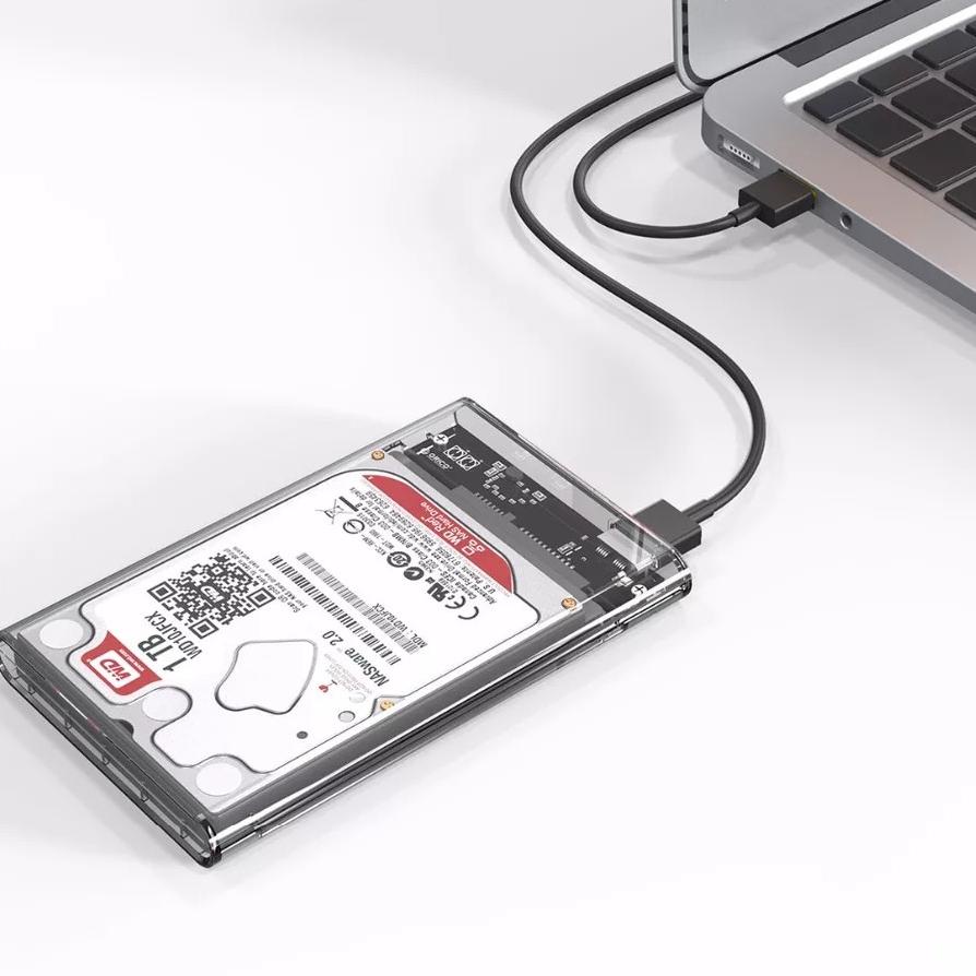 Hộp Đựng Ổ Cứng Ngoài Hdd / Ssd Trong Suốt 2.5 "Usb 3.0 Sata | BigBuy360 - bigbuy360.vn