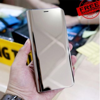 Bao da Note 10 Plus Note 9 Note 8 Note 20 Ultra - Bao da tráng gương dáng gập 2 mặt