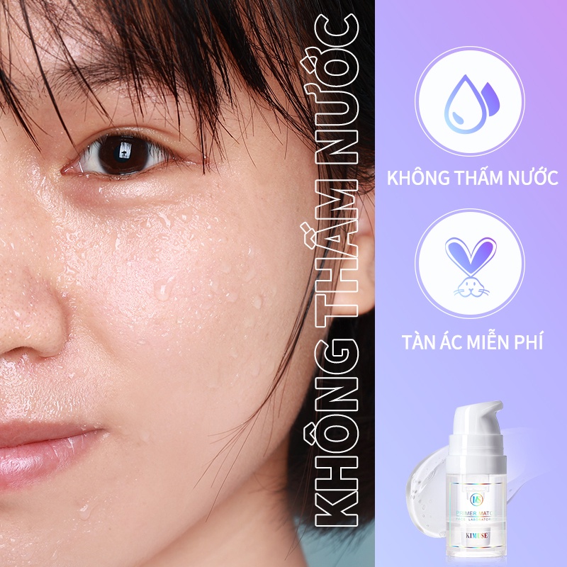 Kimuse kiểm soát dầu kem lót trang điểm che lỗ chân lông lâu trôi chuyên dụng