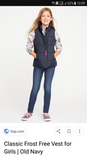 áo bé gái old navy gile phao (1-16 tuổi)