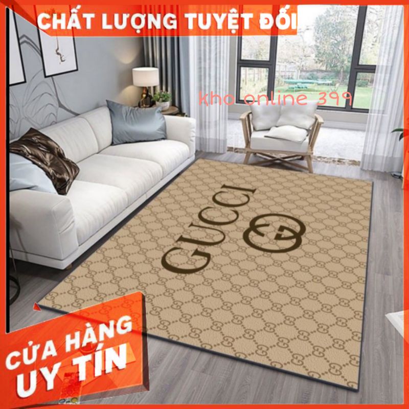 [RẺ VÔ ĐỊCH] Thảm trải sàn bali 5D mẫu gucci, hiện đại, cổ điển 1m6x2m3 và 2mx3m, trang trí nhà cửa, decor