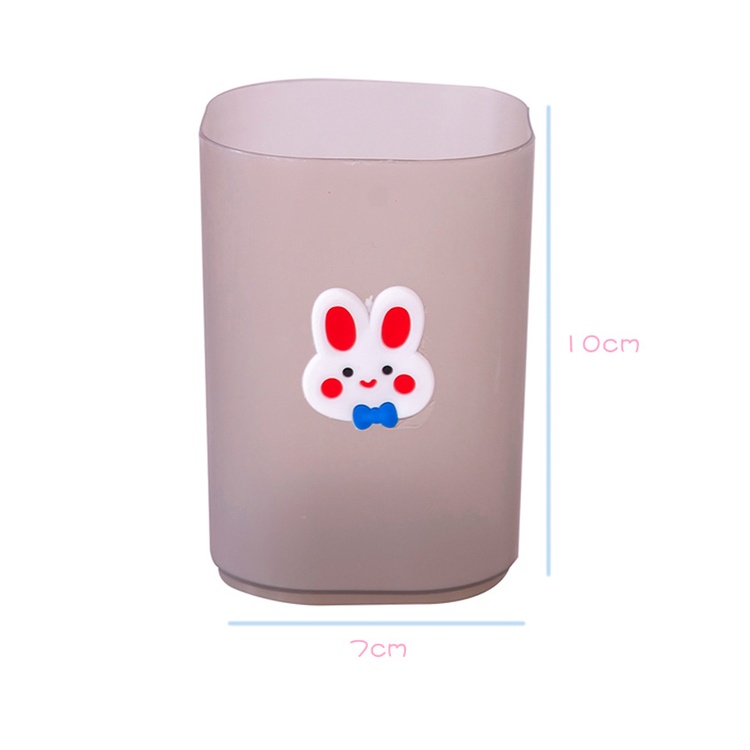 Giá Đỡ Bút Bằng Nhựa Họa Tiết Hoạt Hình Màu Trắng Đen Đơn Giản