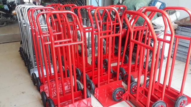 Xe đẩy hàng 2 bánh tải trọng 200kg màu đỏ