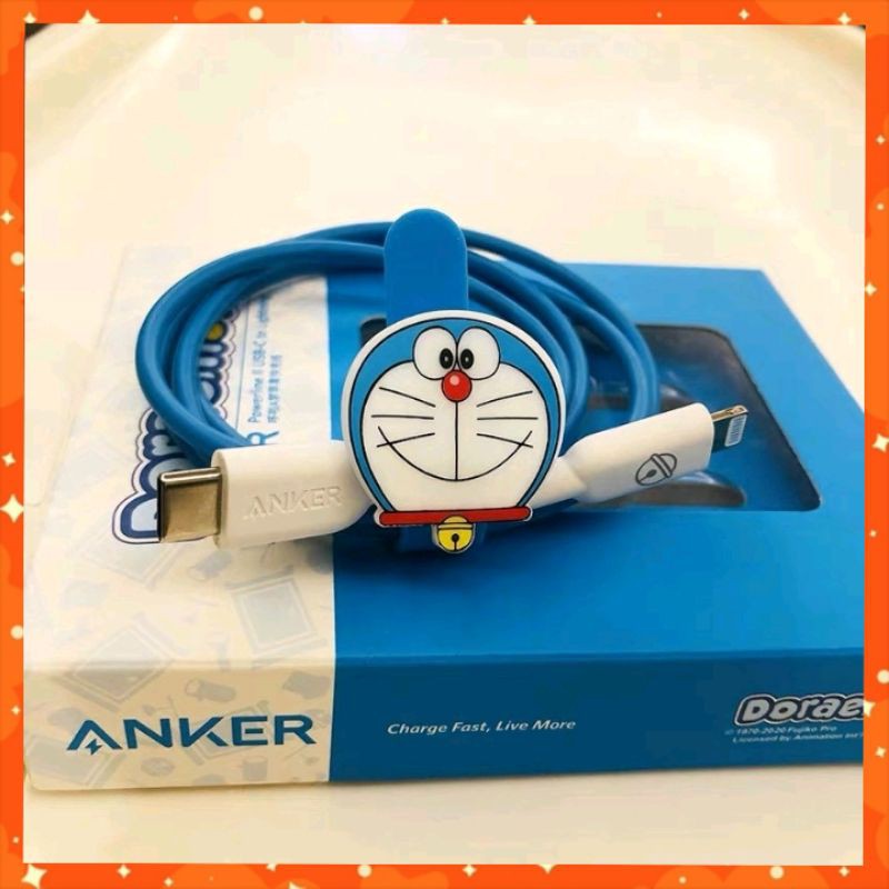 Bộ sạc nhanh ANKER 20W PD Phiên bản Doraemon cho iphone 12