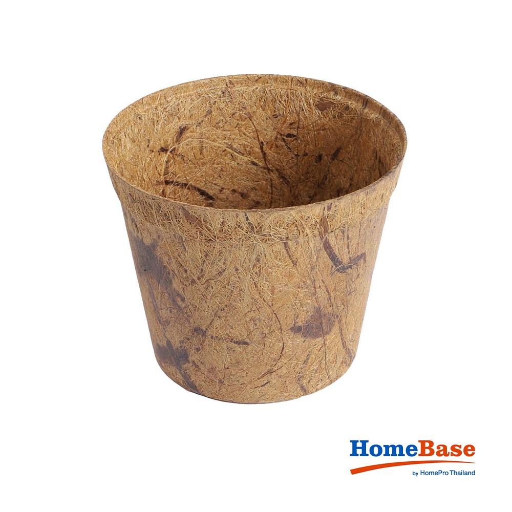 HomeBase SPRING Chậu cây bằng xơ dừa 6 cái có thể phân hủy sinh học Thái Lan W13,7xH11,5xD9,5cm màu nâu