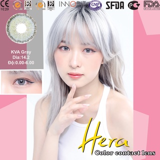 Lens Mắt Xám Tây KVA GRAY - Kính Áp Tròng Hàn Quốc-0 Độ & Có Độ