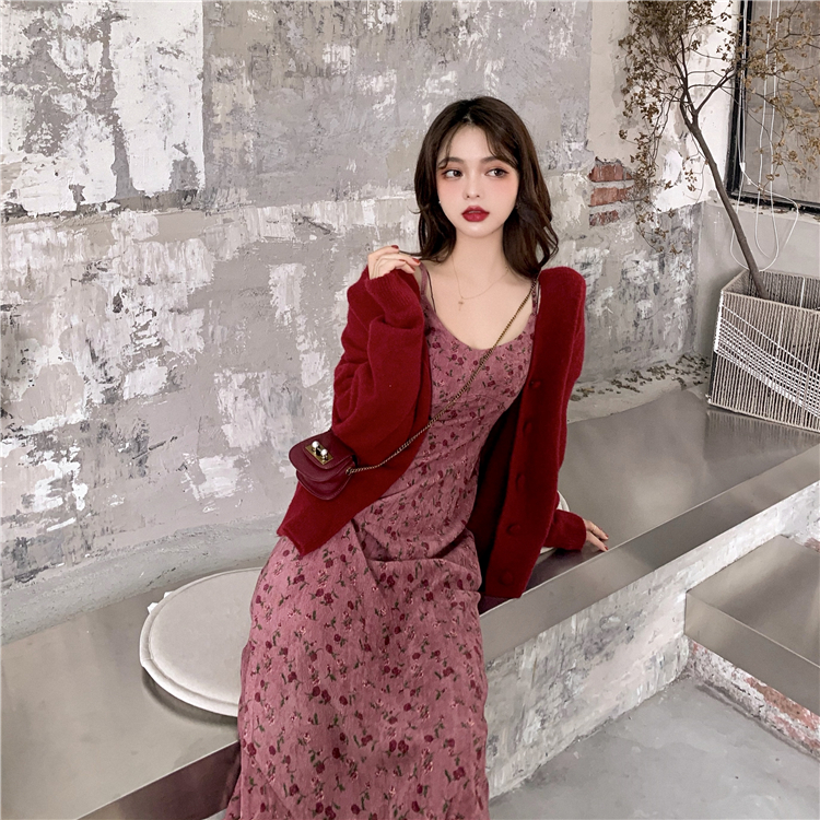 Đầm hai dây họa tiết hoa nhỏ phong cách Hàn Quốc xinh xắn cho nữ 179032 | BigBuy360 - bigbuy360.vn