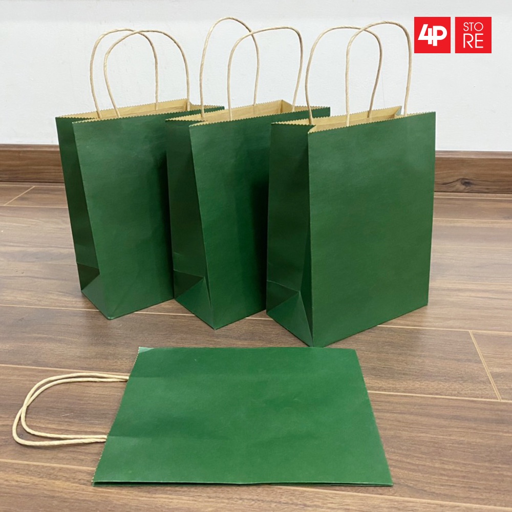 01 TÚI KRAFT XANH LÁ ĐẬM   - HỎA TỐC