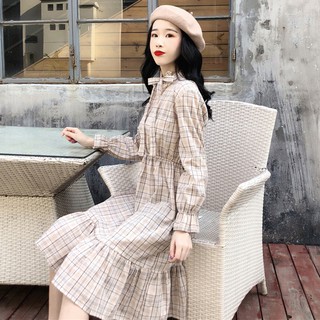 (ORDER) Váy kẻ sọc thắt nơ