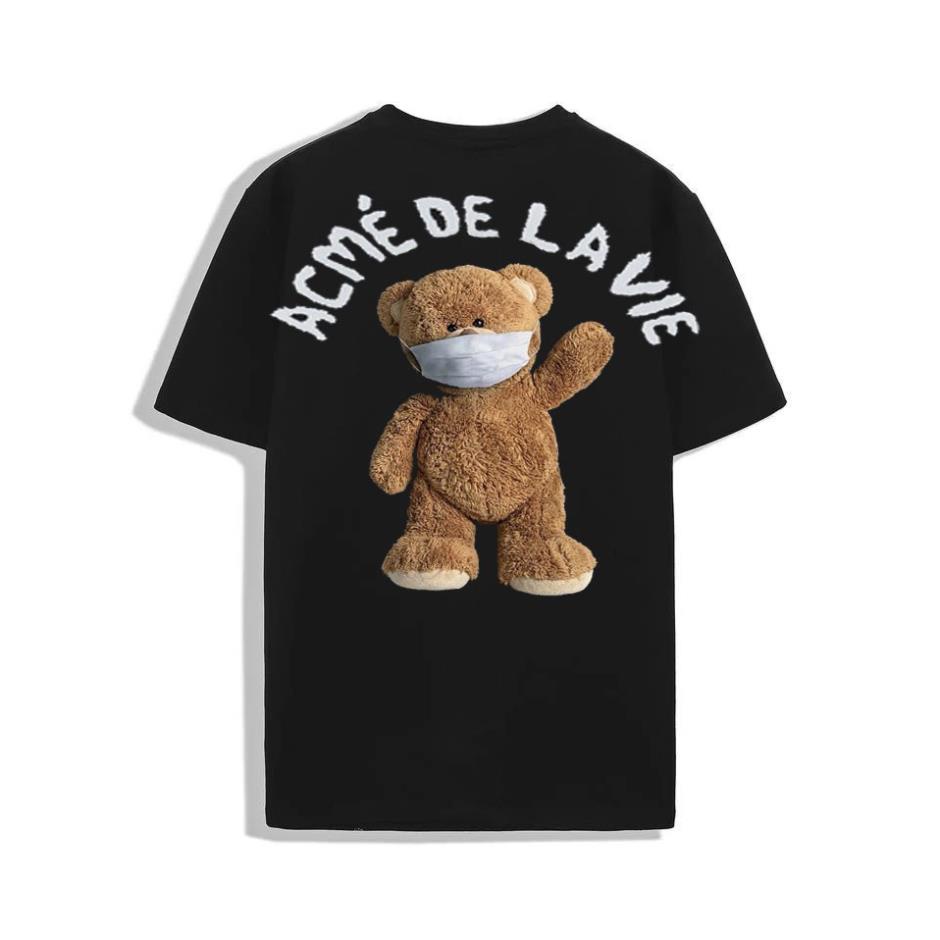 Áo Thun ADLV GẤU TEDDY Tay lỡ Áo Thun Nam Nữ ADLV Form Rộng ( M11 - 12)