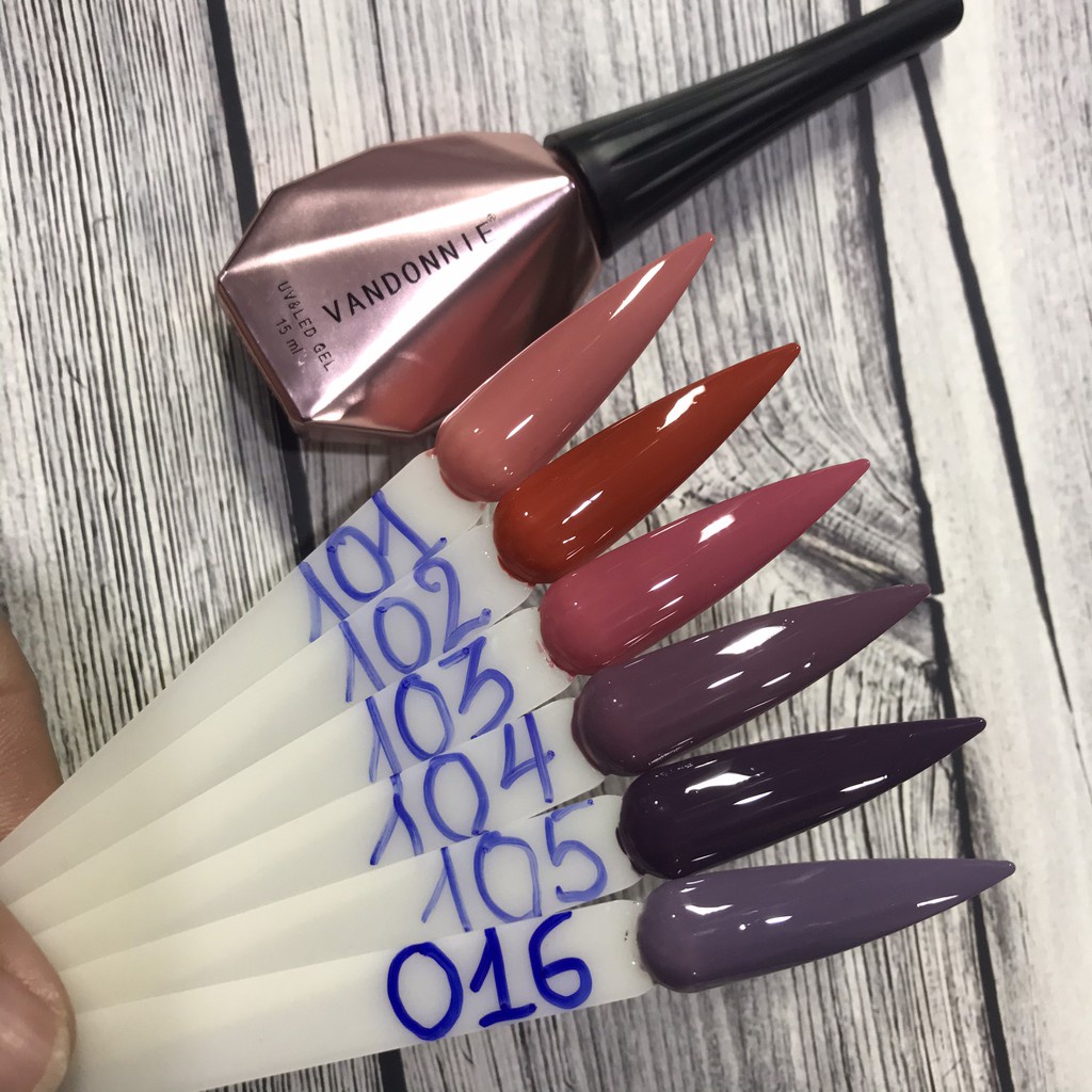 Sơn gel VANDONNIE bảng màu 016-101 Thiên Di Nail