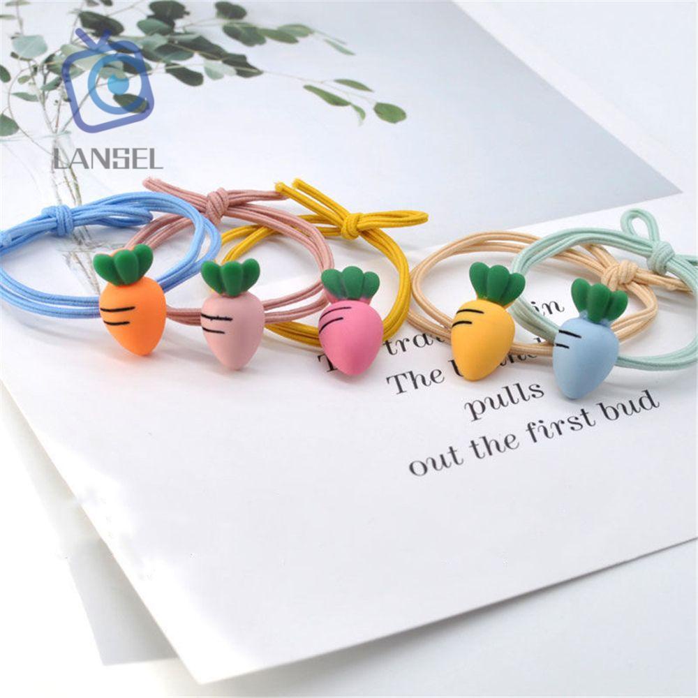 Dây Buộc Tóc Cao Su Co Giãn Nhiều Màu Sắc Phong Cách Hàn Quốc Cho Nữ