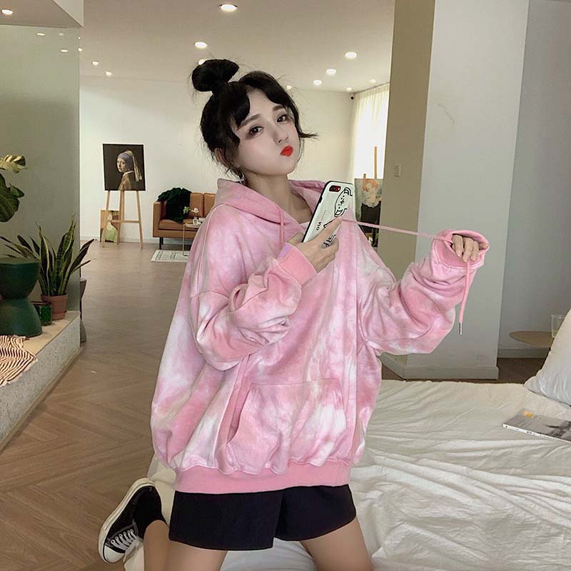 Áo hoodie unisex dáng rộng thời trang phong cách Hàn Quốc | BigBuy360 - bigbuy360.vn