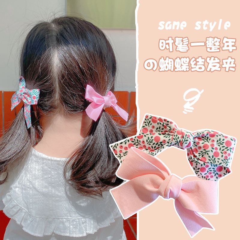 Kẹp Tóc Nơ Hoa 3D Dễ Thương Cho Bé Gái