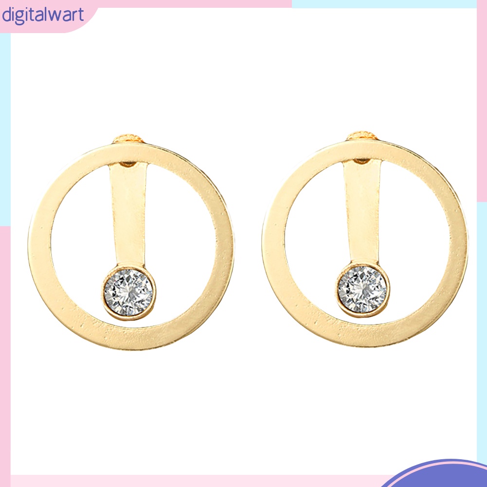 Khuyên tai 2 mặt đính đá thời trang cho nữ