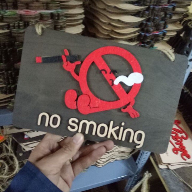 Bảng decor No Smoking Siêu dễ thương