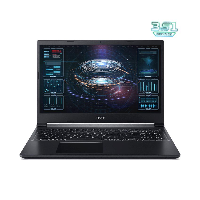 [Mã ELMALL1TR giảm 5% đơn 3TR] Laptop Acer Aspire 7 A715-41G-R150 R7 3750H| 8GB RAM| 512GB SSD| GTX 1650Ti 4GB| 15.6&quot;