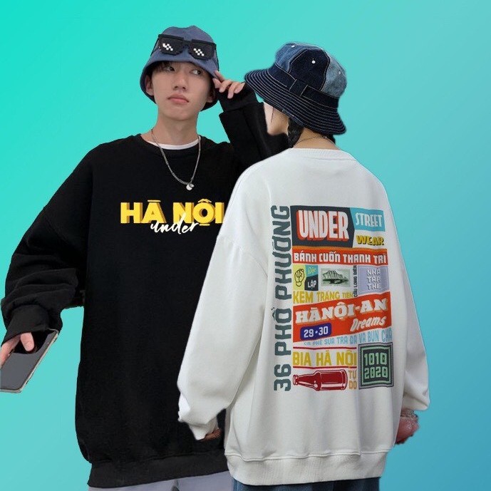 [ HOODIE TREND 2021 ] Áo Hoodie,Áo sweate chất NỈ under Hà Nội, 100% Cotton Nam Nữ Unisex