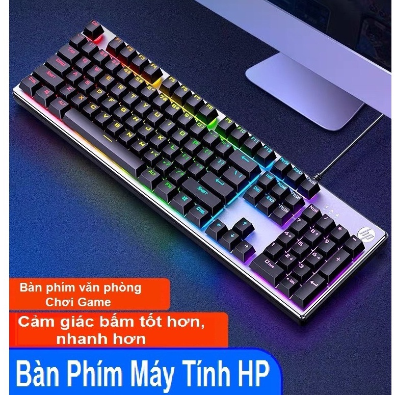 Bàn phím Giả cơ có đèn Led HP K500 Chính Hãng HP